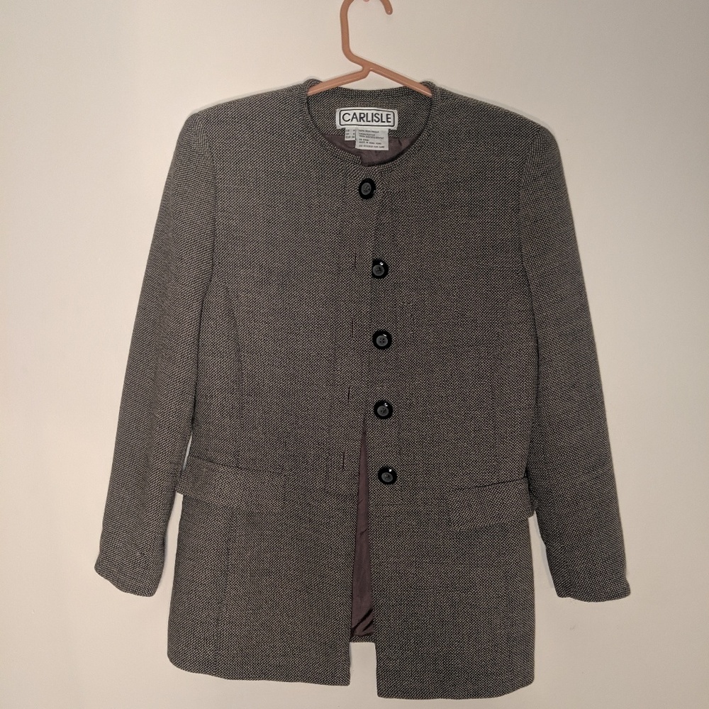 Carlisle Woman's Blazer -Gray - Picture 2 of 4